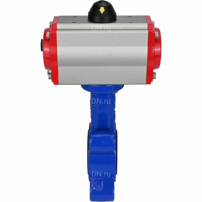 Затвор дисковый поворотный WBV1616E-2W-Fb-H Ду100 Ру16 LUG корпус - чугун QT450, диск - чугун QT450, уплотнение - EPDM, с пневмоприводом PA-SA-130 и пневмораспределителем 4M310-08 AC220V в Алматы