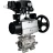 Кран шаровой BV3232P(3pc)-FP-SW-ISO-H Ду100 Ру63 полнопроходной, корпус - нержавеющая сталь SS316, под приварку, с пневмоприводом PA-DA-105-1, электропневматическим поворотным позиционером YT-1000RSN с обратной связью в Алматы