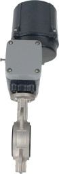 Затвор дисковый поворотный WBV3131N-2W-Fb-H Ду125 Ру16 межфланцевый, корпус - нержавеющая сталь 304, диск - нержавеющая сталь 304, уплотнение - NBR, с электроприводом четвертьоборотным QTSA-N-014EM-O0-220VAC с пружинным возвратом