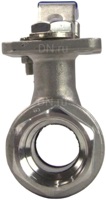 Кран шаровой BV3232P(2pc)-FP-T-ISO-H Ду40 Ру63 полнопроходной двухходовой, нержавеющая сталь 316, внутренняя резьба, уплотнение - PTFE, с ISO-фланцем и рукояткой, 14х14, F05/F07 в Алматы