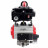 Кран шаровой BV3232P(4pc)-SP-3WL-T-ISO-H Ду25 Ру63 стандартнопроходной трехходовой L-тип, нержавеющая сталь SS316, внутренняя резьба, PTFE, пн.приводом PA-SA-052, пн.распределителем 4M310-08 AC220V и БКВ APL-410N EX в Алматы