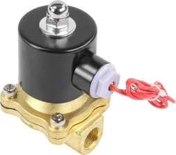 Клапан электромагнитный VS100-ET-NC-220VAC 3/8″ Ду10 Ру10, соленоидный двухходовой, корпус - латунь, уплотнение - EPDM, резьбовой, нормально-закрытый, прямого действия, катушка - 220В