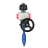 Затвор дисковый поворотный WBV1432N-2W-Fb-H Ду50 Ру16, корпус - чугун GGG50, диск - нержавеющая сталь 316L, уплотнение - NBR, с пневмоприводом PA-DA-065 двойного действия, с БКВ APL-510N EX, с ручным дублером MON1-250-T26-ISO в Алматы