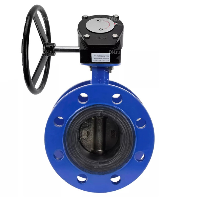 Затвор дисковый поворотный WBV1331E-2W-F-H Ду65 Ру16 фланцевый, корпус - чугун GGG40, диск - нержавеющая сталь 304, уплотнение - EPDM, с редуктором RDN RQN1-150Z-T24 в Алматы