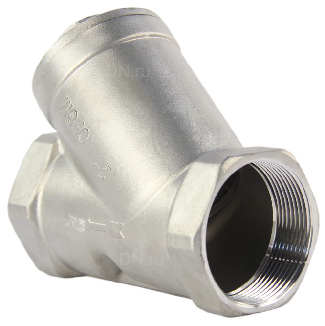 Фильтр сетчатый FMY3232P-T 2 1/2″ Ду65 Ру16, Y-образный, корпус - нержавеющая сталь 316, резьбовой в Алматы
