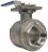 Кран шаровой BV3232P(2pc)-FP-T-ISO-H Ду65 Ру40 полнопроходной двухходовой, нержавеющая сталь 316, внутренняя резьба, уплотнение - PTFE, с ISO-фланцем и рукояткой, 17х17, F07/F10 в Алматы