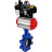 Затвор дисковый поворотный WBV1631E-2W-Fb-H Ду125 Ру16 LUG корпус - чугун QT450, диск - нержавеющая сталь 304, уплотнение - EPDM, с пневмоприводом PA-DA-105, пневмораспределителем 4M310-08 AC220V, БКВ APL-410N EX и БПВ AFC2000 в Алматы