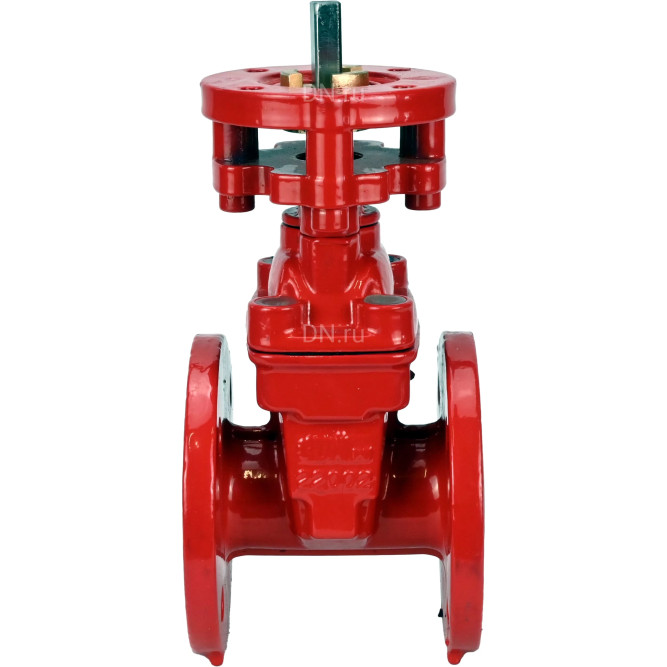 Задвижка клиновая 30ч939р GVWN1414E-2W-F Ду200 Ру10/16, фланцевая, корпус - чугун GGG50, уплотнение - EPDM, c ISO-фланцем и невыдвижным голым штоком, цвет - красный, крутящий момент 50Нм в Алматы