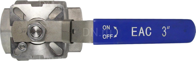 Кран шаровой BV3232P(2pc)-FP-T-ISO-H Ду80 Ру40 полнопроходной двухходовой, нержавеющая сталь 316, внутренняя резьба, уплотнение - PTFE, с ISO-фланцем и рукояткой, 17х17, F07/F10 в Алматы