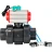 Кран шаровой BV4242E-FP-GRM-ISO Дн20 Ру10 полнопроходной, корпус - НПВХ, шар - НПВХ, уплотнение - EPDM, с пневмоприводом PA-SA-052, пневмораспределителем 4V320-08 AC220V и магнитным переключателем ALS200D в Алматы