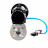 Кран шаровой BV3232P(2pc)-FP-F-ISO-H WDVF Ду100 Ру16 полнопроходной, фланцевый, корпус - нержавеющая сталь 316, уплотнение - PTFE, с пневмоприводом PA-DA-105-1 и пневмораспределителем 4V320-10 AC220V в Алматы