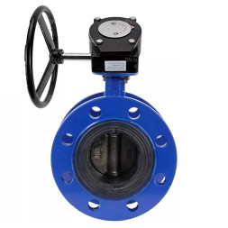 Затвор дисковый поворотный WBV1331E-2W-F-H Ду100 Ру16 фланцевый, корпус - чугун GGG40, диск - нержавеющая сталь 304, уплотнение - EPDM, с редуктором RDN RQN3-150Z-T24