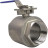 Кран шаровой BV3232P(2pc)-FP-T-ISO-H Ду100 Ру40 полнопроходной двухходовой, нержавеющая сталь 316, внутренняя резьба, уплотнение - PTFE, с ISO-фланцем и рукояткой, 19х19, F07/F10 в Алматы