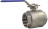 Кран шаровой BV3232P(2pc)-FP-T-ISO-H Ду100 Ру40 полнопроходной двухходовой, нержавеющая сталь 316, внутренняя резьба, уплотнение - PTFE, с ISO-фланцем и рукояткой, 19х19, F07/F10 в Алматы