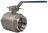 Кран шаровой BV3232P(2pc)-FP-T-ISO-H Ду100 Ру40 полнопроходной двухходовой, нержавеющая сталь 316, внутренняя резьба, уплотнение - PTFE, с ISO-фланцем и рукояткой, 19х19, F07/F10 в Алматы