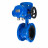 Затвор дисковый поворотный WBV1331E-2W-F-H Ду125 Ру16 фланцевый, корпус - чугун GGG40, диск - нержавеющая сталь 304, уплотнение - EPDM, с электроприводом QT-N-030M-O2-220VAC-У1 с моментной муфтой 220В в Алматы