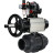 Кран шаровой BV4242E-FP-GRM-ISO Дн15 Ру10 полнопроходной, корпус - НПВХ, шар - НПВХ, уплотнение - EPDM, с пневмоприводом PA-DA-105-1, пневмораспределителем 4M310-08 DC24V, БКВ APL-510N EX и БПВ AFC2000 в Алматы