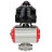 Кран шаровой BV3232P(4pc)-SP-3WL-T-ISO-H 1″ Ду25 Ру63 стандартнопроходной трехходовой L-тип, нержавеющая сталь SS316, внутренняя резьба, уплотнение - PTFE, с пн.приводом PA-DA-052 пн.распределителем 4M310-08 DC24V и БКВ APL-510N-EX в Алматы