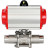 Кран шаровой BV3131P(3pc)-FP-W-ISO-H LONG Ду150 Ру16 полнопроходной, корпус - нержавеющая сталь 304, уплотнение - PTFE, под приварку, с пневмоприводом PA-SA-210 в Алматы