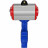 Затвор дисковый поворотный WBV1616N-2W-Fb-H Ду100 Ру16 LUG корпус - чугун QT450, диск - чугун QT450, уплотнение - NBR, с пневмоприводом PA-SA-130 и пневмораспределителем 4M310-08 DC24V в Алматы