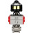 Кран шаровой BV3232P(3pc)-FP-W-ISO-H Ду65 Ру25 полнопроходной двухходовой, нержавеющая сталь SS316, под приварку, уплотнение - PTFE, с пневмоприводом PA-DA-83 и БКВ APL-510N-EX в Алматы