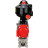 Кран шаровой BV3232P(3pc)-FP-W-ISO-H Ду65 Ру25 полнопроходной двухходовой, нержавеющая сталь SS316, под приварку, уплотнение - PTFE, с пневмоприводом PA-DA-83 и БКВ APL-510N-EX в Алматы