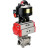 Кран шаровой BV3232P(3pc)-FP-W-ISO-H Ду65 Ру25 полнопроходной двухходовой, нержавеющая сталь SS316, под приварку, уплотнение - PTFE, с пневмоприводом PA-DA-83 и БКВ APL-510N-EX в Алматы