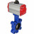 Затвор дисковый поворотный WBV1616N-2W-Fb-H Ду125 Ру16 LUG корпус - чугун QT450, диск - чугун QT450, уплотнение - NBR, с пневмоприводом PA-SA-140 и пневмораспределителем 4M310-08 DC24V в Алматы