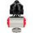 Кран шаровой BV3232P(4pc)-SP-3WL-T-ISO-H 3/8″ Ду10 Ру63 стандартнопроходной трехходовой L-тип, нержавеющая сталь SS316, внутренняя резьба, уплотнение - PTFE, с пневмоприводом PA-DA-52 и БКВ APL-510N-EX в Алматы