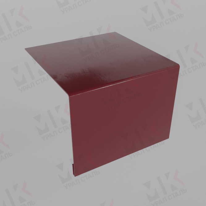 Планка откоса сложная 3D 245х75х3000 мм 0,45 мм Полиэстер RAL 3005 в Алматы