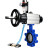 Затвор дисковый поворотный WBV1631E-2W-Fb-H Ду125 Ру16 LUG корпус - чугун QT450, диск - нержавеющая сталь 304, уплотнение - EPDM, с пневмоприводом PA-DA-105-1, пневмораспределителем 4V320-10 AC220V и БПВ AFC2000 в Алматы