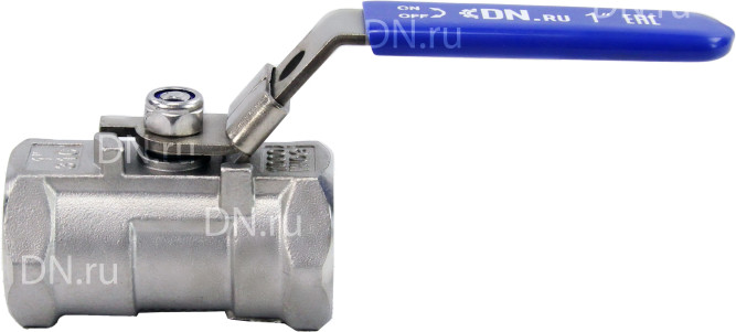 Кран шаровой BV3232P-SP-T-H Ду25 Ру63 стандартнопроходной двухходовой, нержавеющая сталь SS316, внутренняя резьба, уплотнение - PTFE, ручка-рычаг в Алматы