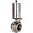 Затвор дисковый поворотный кламповый WBV3131S-2W-C-H Ду15 Ру10 корпус - пищевая нержавеющая сталь 304, уплотнение – Silicon, с пневмоприводом PA-SA-85 с возвратными пружинами в Алматы