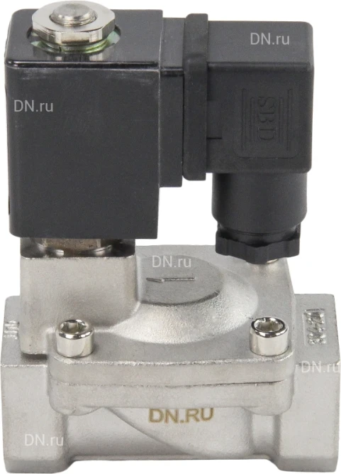 Клапан электромагнитный VS431-ET-NC-24VDC 3/4″ Ду20 Ру16, соленоидный двухходовой, корпус - нержавеющая сталь 304, уплотнение - EPDM, резьбовой, нормально-закрытый, пилотный, катушка - 24В в Алматы