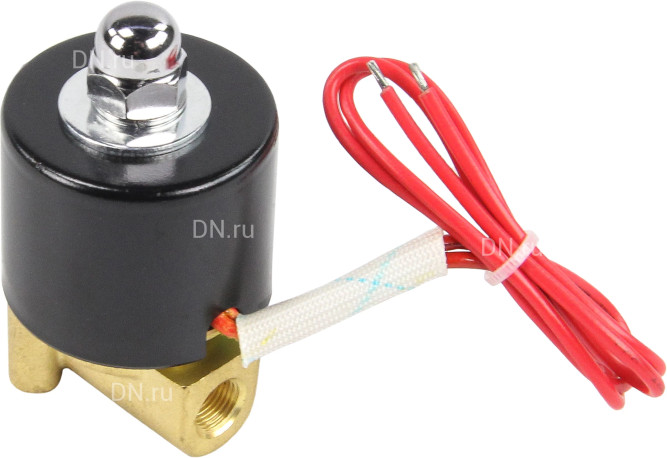 Клапан электромагнитный VS100-NT-NC-220VAC 1/8″ Ду6 Ру10, соленоидный двухходовой, корпус - латунь, уплотнение - NBR, резьбовой, нормально-закрытый, прямого действия, катушка - 220В в Алматы
