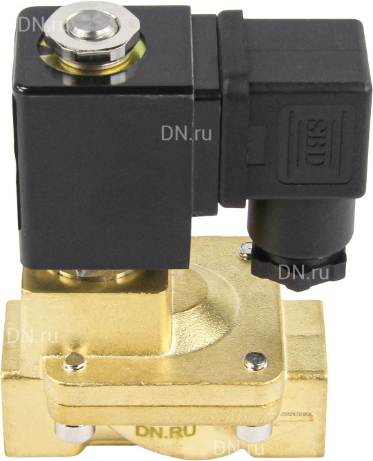 Клапан электромагнитный VS400-VT-NC-24VAC 3/8″ Ду10 Ру16 пилотного действия двухходовой, корпус - латунь, присоединение - внутренняя резьба, уплотнение - VITON, нормально-закрытый, катушка - 24В AC в Алматы