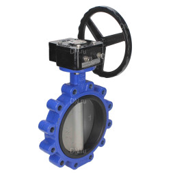 Затвор дисковый поворотный WBV1631E-2W-Fb-R Ду300 Ру16 LUG межфланцевый, корпус - чугун QT450, диск - нержавеющая сталь 304, уплотнение - EPDM, с редуктором
