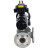 Кран шаровой BV3232P(4pc)-FP-3WL-F Ду100 Ру16 полнопроходной трехходовой, фланцевый, корпус - нержавеющая сталь SS316, с пневмоприводом PA-DA-105-1 двойного действия, пневмораспределителем 4M310-08 DC24V и БКВ APL-410N EX в Алматы