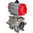 Кран шаровой BV3232P(3pc)-FP-SW-ISO-H Ду65 Ру63 полнопроходной, корпус - нержавеющая сталь SS316, под приварку, с пневмоприводом PA-DA-105 двойного действия в Алматы