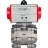 Кран шаровой BV3232P(3pc)-FP-SW-ISO-H Ду65 Ру63 полнопроходной, корпус - нержавеющая сталь SS316, под приварку, с пневмоприводом PA-DA-105 двойного действия в Алматы
