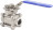 Кран шаровой BV3232P(3pc)-FP-W-ISO-H Ду25 Ру63 полнопроходной двухходовой, нержавеющая сталь SS316, под приварку, уплотнение - PTFE, с ISO фланцем и рукояткой в Алматы