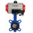 Затвор дисковый поворотный WBV1432N-2W-Fb-H Ду125 Ру16, корпус - чугун GGG50, диск - нержавеющая сталь 316L, уплотнение - NBR, с пневмоприводом PA-SA-140 с возвратными пружинами, пневмораспределителем 4M310-08 DC24V в Алматы