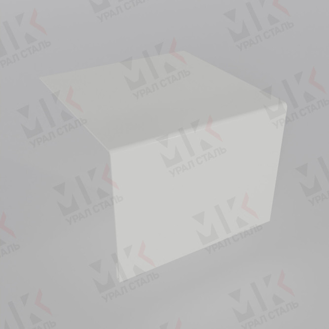 Планка откоса сложная 3D 230х75х3000 мм 0,5 мм RAL 9003 в Алматы