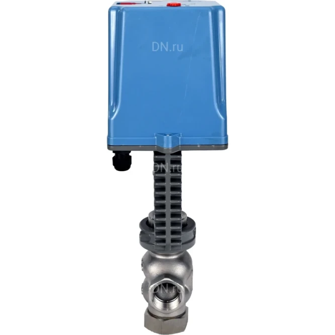 Клапан регулирующий VRg1-31M-PED-T 1/2″ Ду15 Ру25 двухходовой, односедельный, резьбовой, корпус - нержавеющая сталь AISI304, уплотнение - металл с электроприводом XCK220-1500 AC220V в Алматы