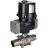 Кран шаровой BV3232P(3pc)-FP-W-ISO-H LONG Ду15 Ру63 полнопроходной, под приварку, корпус - нержавеющая сталь SS316, уплотнение - PTFE, с электроприводом четвертьоборотным QTSA-N-003EM-O0-220VAC с пружинным возвратом в Алматы