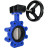 Затвор дисковый поворотный WBV1631N-2W-Fb-H Ду65 Ру16 LUG межфланцевый, корпус - чугун QT450, диск - нержавеющая сталь AISI 304, уплотнение - NBR, с редуктором HAM RQN1-180Z-T40 в Алматы
