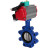 Затвор дисковый поворотный WBV1631E-2W-Fb-H Ду80 Ру16 LUG корпус - чугун QT450, диск - нержавеющая сталь 304, уплотнение - EPDM, с пневмоприводом PA-DA-083, пневмораспределителем 4M310-08 AC220V и магнитным переключателем ALS200D в Алматы