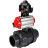 Кран шаровой BV4242E-FP-GRM-ISO Дн100 Ру10 полнопроходной, корпус - НПВХ, шар - НПВХ, уплотнение - EPDM, с пневмоприводом PA-DA-065, пневмораспределителем 4M310-08 DC24V и БКВ APL-510N EX в Алматы