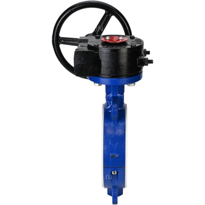 Затвор дисковый поворотный WBV3434Pf-2W-Fb-R Ду200 Ру16 корпус - углеродистая сталь WCB, диск - углеродистая сталь WCB, футерованный PTFE, уплотнение - PTFE, межфланцевый, с редуктором в Алматы