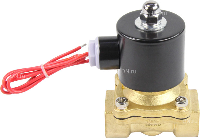 Клапан электромагнитный VS100-NT-NC-220VAC 3/4″ Ду20 Ру10, соленоидный двухходовой, корпус - латунь, уплотнение - NBR, резьбовой, нормально-закрытый, прямого действия, катушка - 220В в Алматы